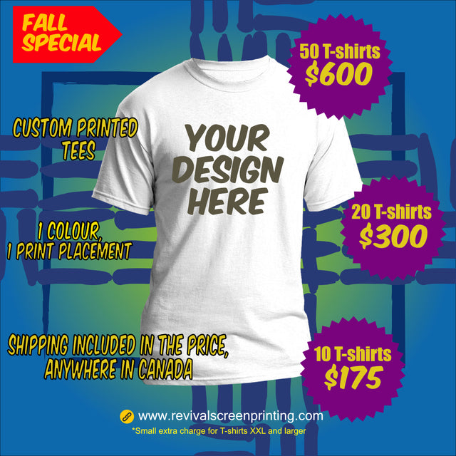 Fall Custom T-shirt Specials